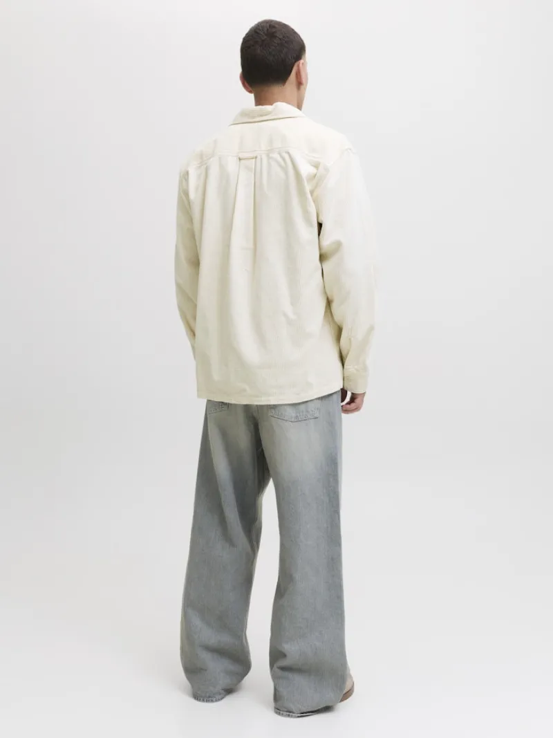 Jack & Jones Hemden*JJEPERFECT CORDUROY OVERSHIRT LS SN antique white