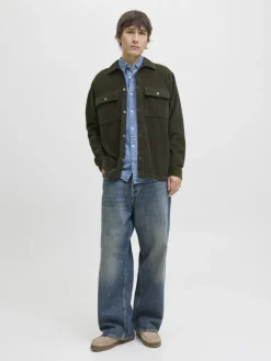 Jack & Jones Hemden*JJEPERFECT CORDUROY OVERSHIRT LS SN Rosin
