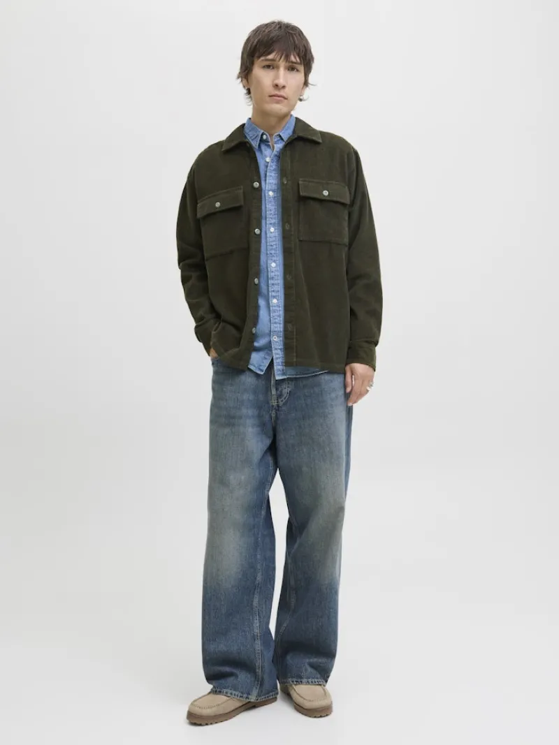 Jack & Jones Hemden*JJEPERFECT CORDUROY OVERSHIRT LS SN Rosin