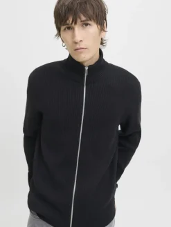 Jack & Jones Pullover & Sweatshirts*JJEPERFECT KNIT ZIP CARDIGAN SN Black