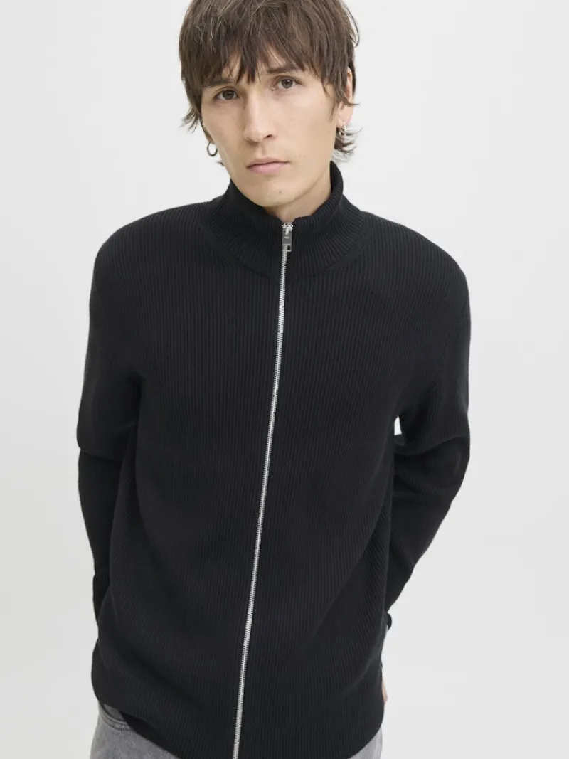 Jack & Jones Pullover & Sweatshirts*JJEPERFECT KNIT ZIP CARDIGAN SN Black