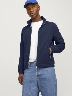 Jack & Jones Jacken*JJERUSH HARRINGTON BOMBER NOOS Navy Blazer