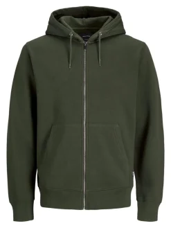 Jack & Jones Pullover & Sweatshirts*JJESOFT BASIC SWEAT ZIP HOOD NOOS Forest Night
