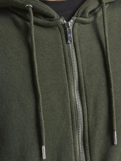 Jack & Jones Pullover & Sweatshirts*JJESOFT BASIC SWEAT ZIP HOOD NOOS Forest Night