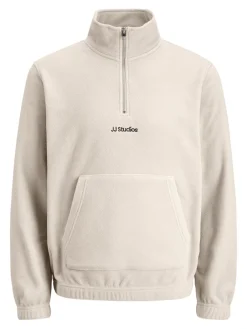 Jack & Jones Pullover & Sweatshirts*JJESOHO HALF ZIP FLEECE SN moonbeam