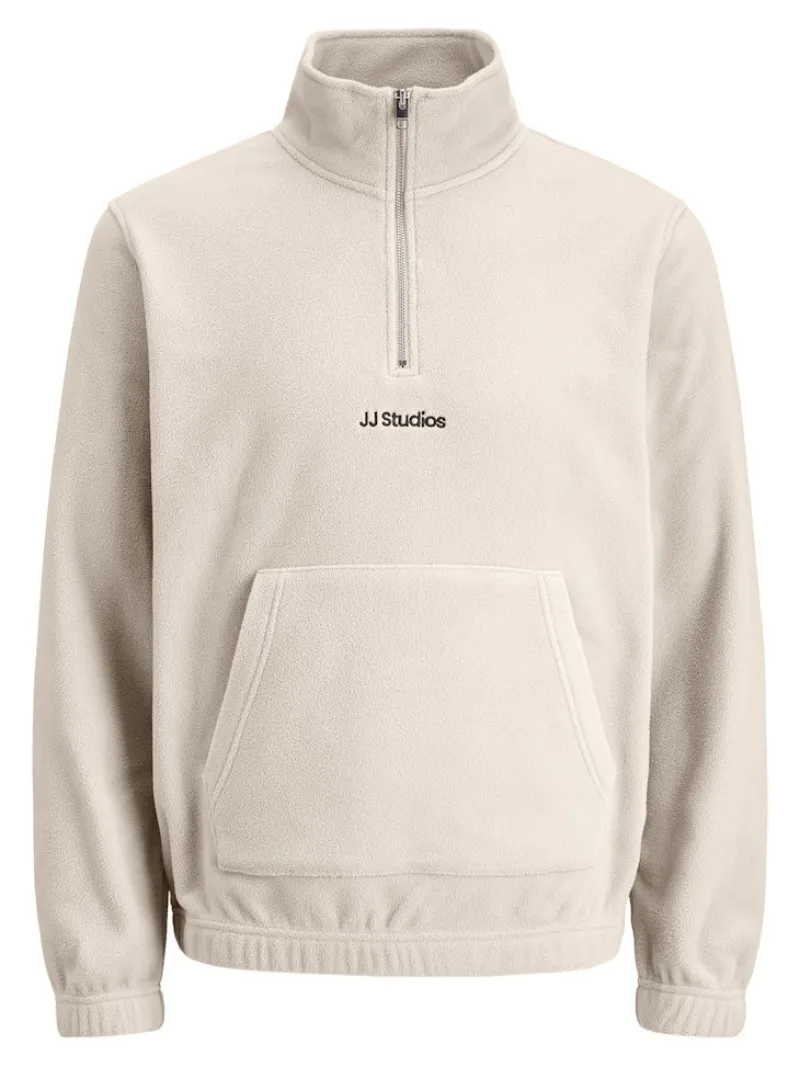 Jack & Jones Pullover & Sweatshirts*JJESOHO HALF ZIP FLEECE SN moonbeam