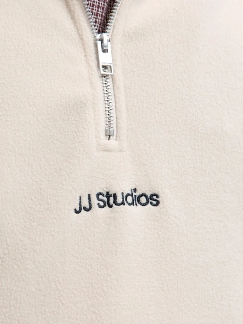 Jack & Jones Pullover & Sweatshirts*JJESOHO HALF ZIP FLEECE SN moonbeam
