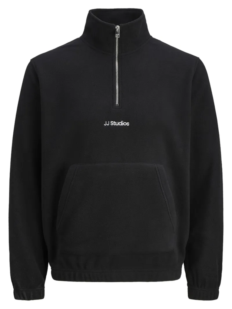 Jack & Jones Pullover & Sweatshirts*JJESOHO HALF ZIP FLEECE SN Black