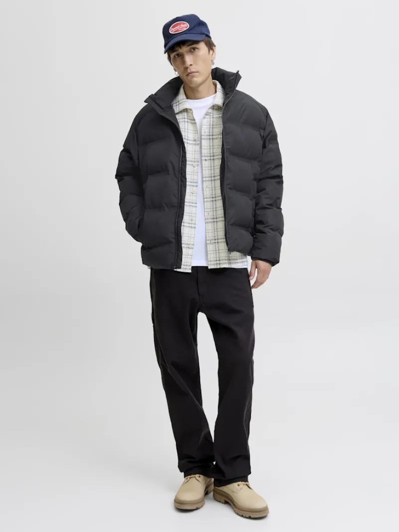 Jack & Jones Jacken*JJESOHO PUFFER COLLAR SN Black