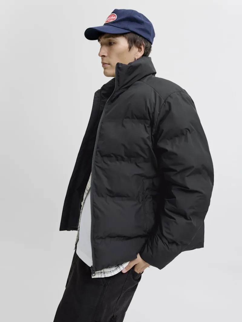 Jack & Jones Jacken*JJESOHO PUFFER COLLAR SN Black