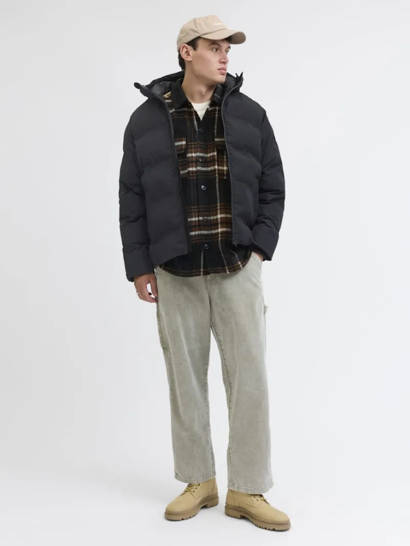 Jack & Jones Jacken*JJESOHO PUFFER HOOD SN Black