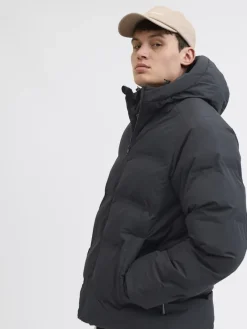 Jack & Jones Jacken*JJESOHO PUFFER HOOD SN Black