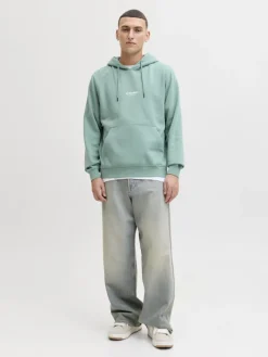 Jack & Jones Pullover & Sweatshirts*JJESOHO SWEAT HOOD NOOS mineral blue