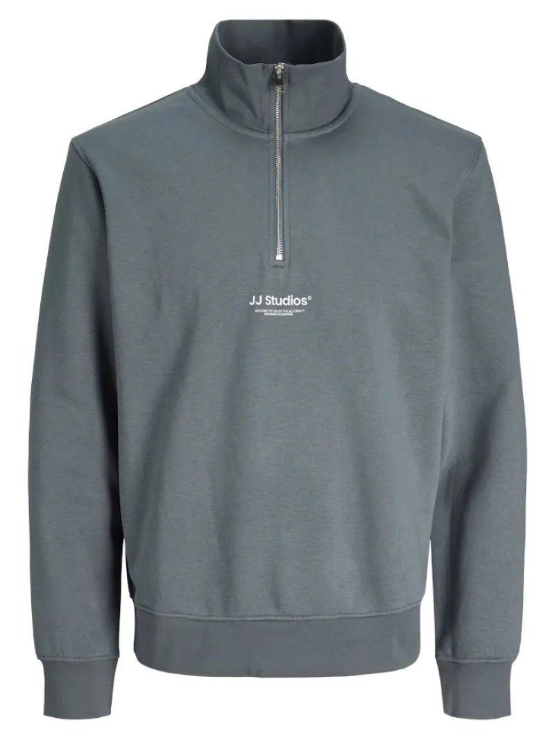 Jack & Jones Pullover & Sweatshirts*JJESOHO SWEAT QUARTER ZIP HN NOOS Stormy Weather
