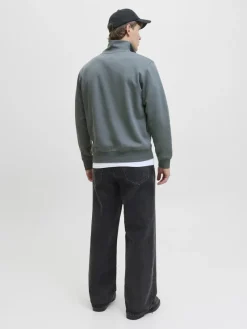Jack & Jones Pullover & Sweatshirts*JJESOHO SWEAT QUARTER ZIP HN NOOS Stormy Weather