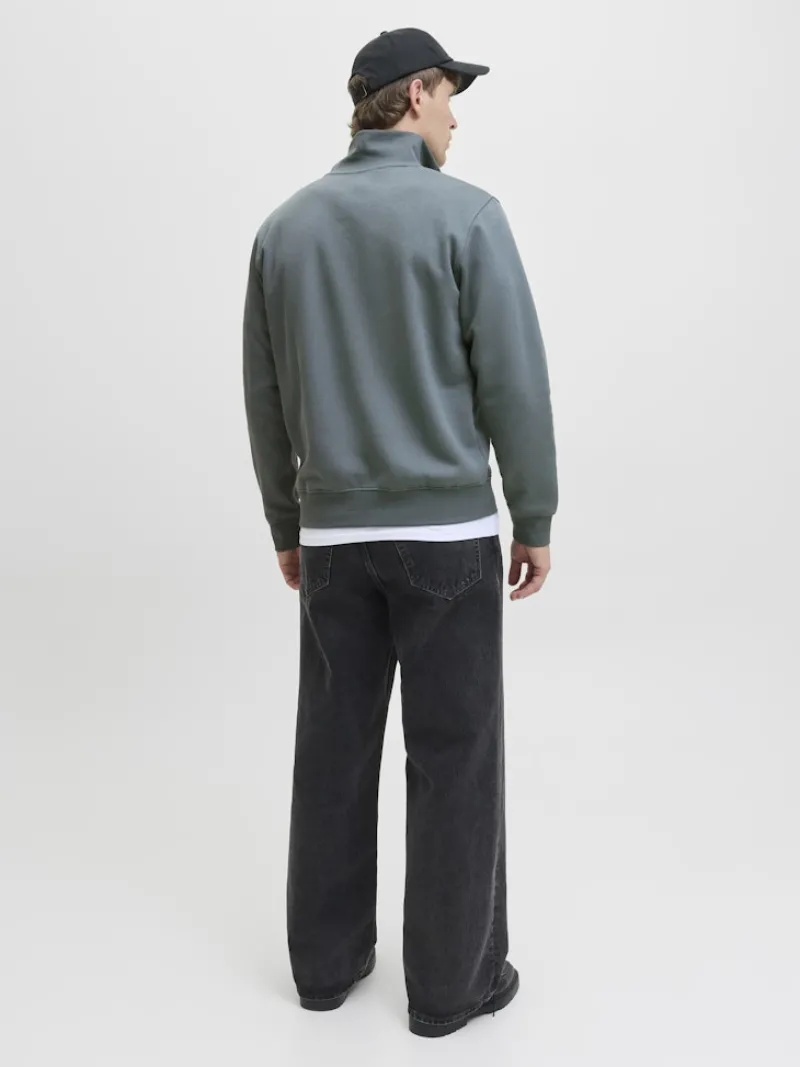Jack & Jones Pullover & Sweatshirts*JJESOHO SWEAT QUARTER ZIP HN NOOS Stormy Weather