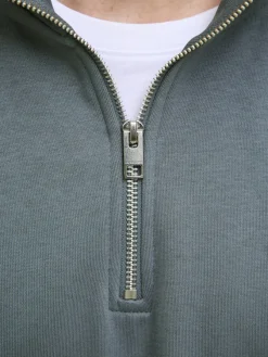 Jack & Jones Pullover & Sweatshirts*JJESOHO SWEAT QUARTER ZIP HN NOOS Stormy Weather
