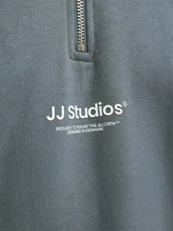 Jack & Jones Pullover & Sweatshirts*JJESOHO SWEAT QUARTER ZIP HN NOOS Stormy Weather