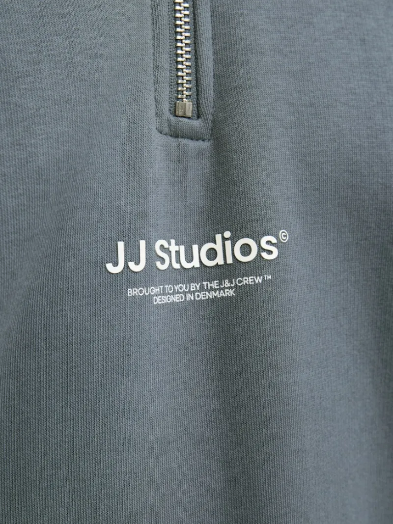 Jack & Jones Pullover & Sweatshirts*JJESOHO SWEAT QUARTER ZIP HN NOOS Stormy Weather