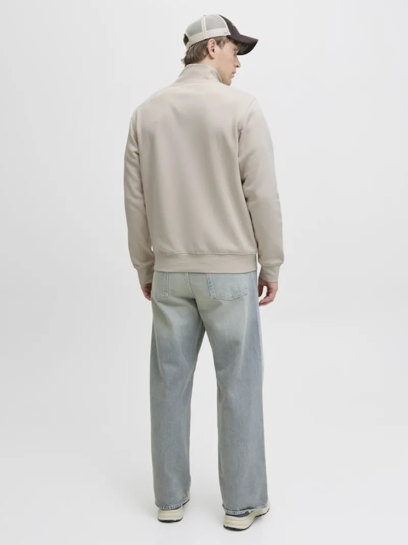 Jack & Jones Pullover & Sweatshirts*JJESOHO SWEAT QUARTER ZIP HN NOOS moonbeam