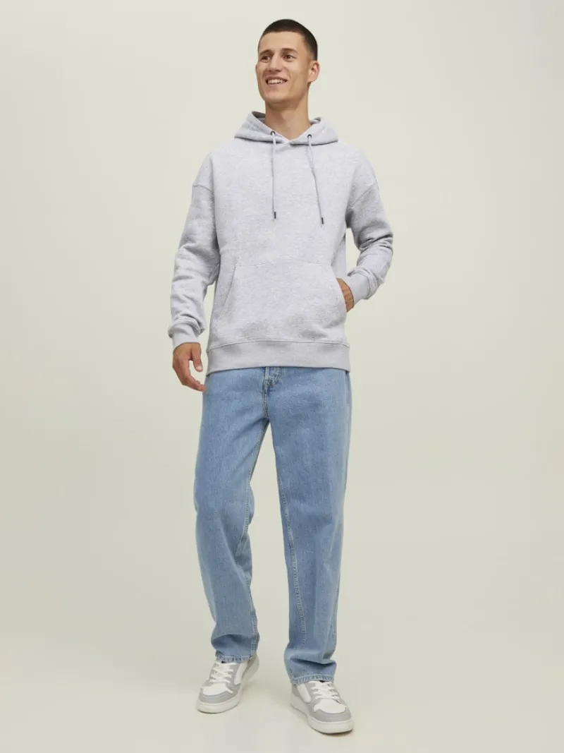 Jack & Jones Pullover & Sweatshirts*JJESTAR BASIC SWEAT HOOD NOOS Light Grey Melange