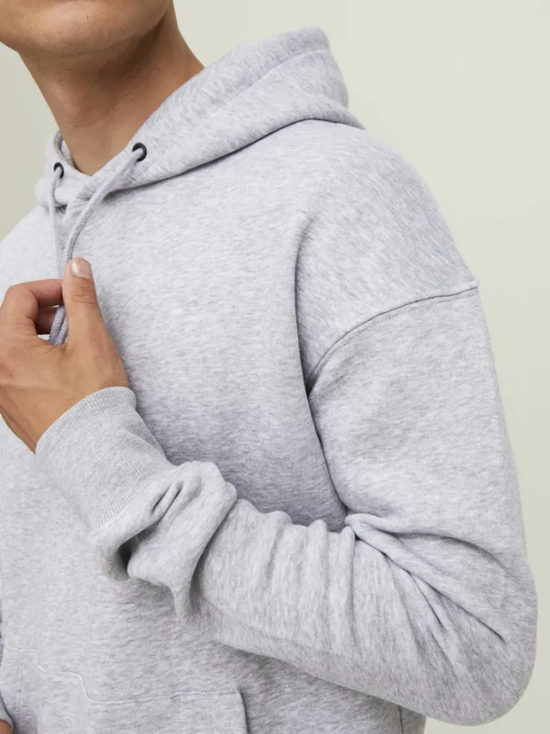 Jack & Jones Pullover & Sweatshirts*JJESTAR BASIC SWEAT HOOD NOOS Light Grey Melange
