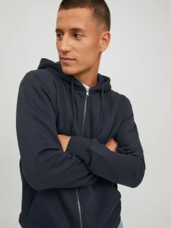 Jack & Jones Pullover & Sweatshirts*JJESTAR BASIC SWEAT ZIP HOOD NOOS Black