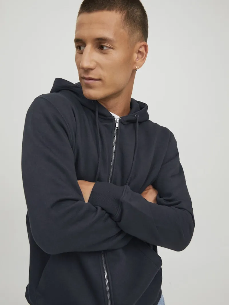 Jack & Jones Pullover & Sweatshirts*JJESTAR BASIC SWEAT ZIP HOOD NOOS Black