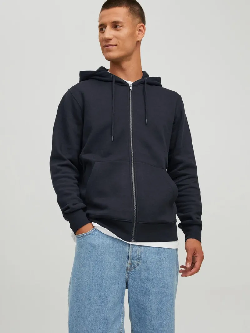 Jack & Jones Pullover & Sweatshirts*JJESTAR BASIC SWEAT ZIP HOOD NOOS Black