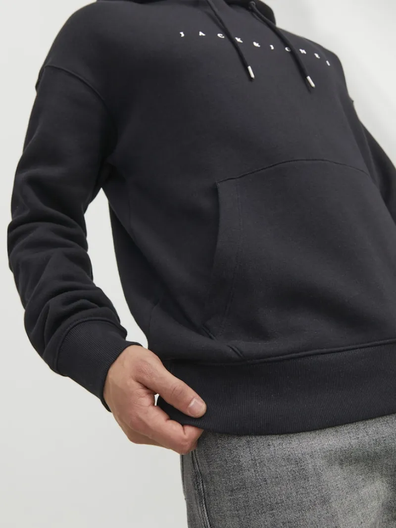 Jack & Jones Pullover & Sweatshirts*JJESTAR JJ SWEAT HOOD NOOS Black