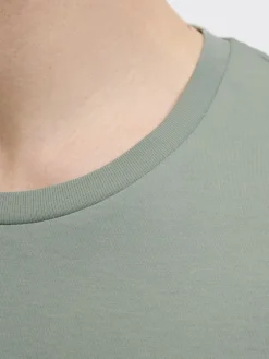 Jack & Jones Shirts*JJGEPLAS TEE SS CREW NECK LN iceberg green