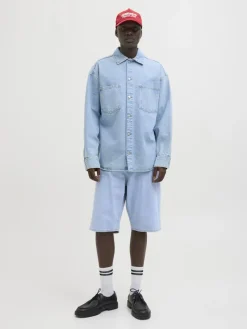 Jack & Jones Shorts*JJIRON JJORIGINAL SHORTS SQ 730 SN Blue Denim