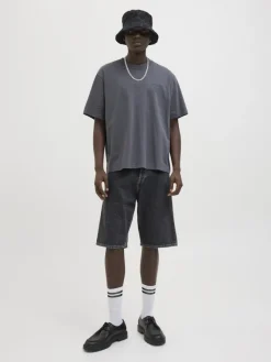 Jack & Jones Shorts*JJIRON JJORIGINAL SHORTS SQ 730 SN Black Denim