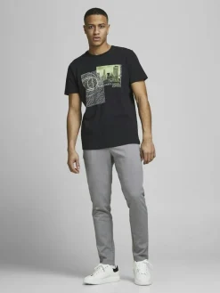 Jack & Jones Hosen*JJIWILL JJPHIL NOR LGM Light Grey Melange