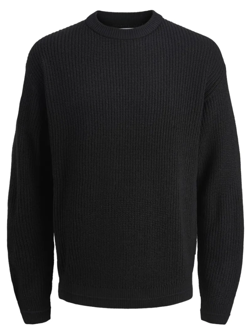 Jack & Jones Pullover & Sweatshirts*JJKAITO KNIT CREW NECK BF Black
