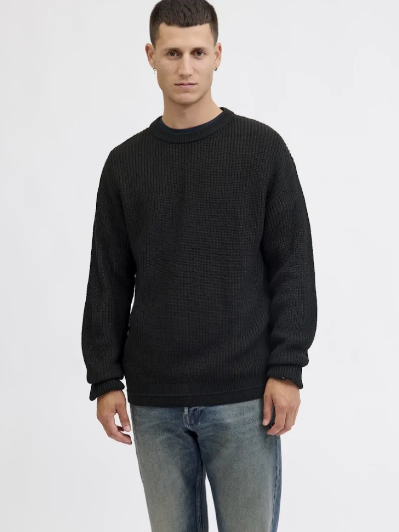 Jack & Jones Pullover & Sweatshirts*JJKAITO KNIT CREW NECK BF Black
