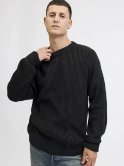 Jack & Jones Pullover & Sweatshirts*JJKAITO KNIT CREW NECK BF Black