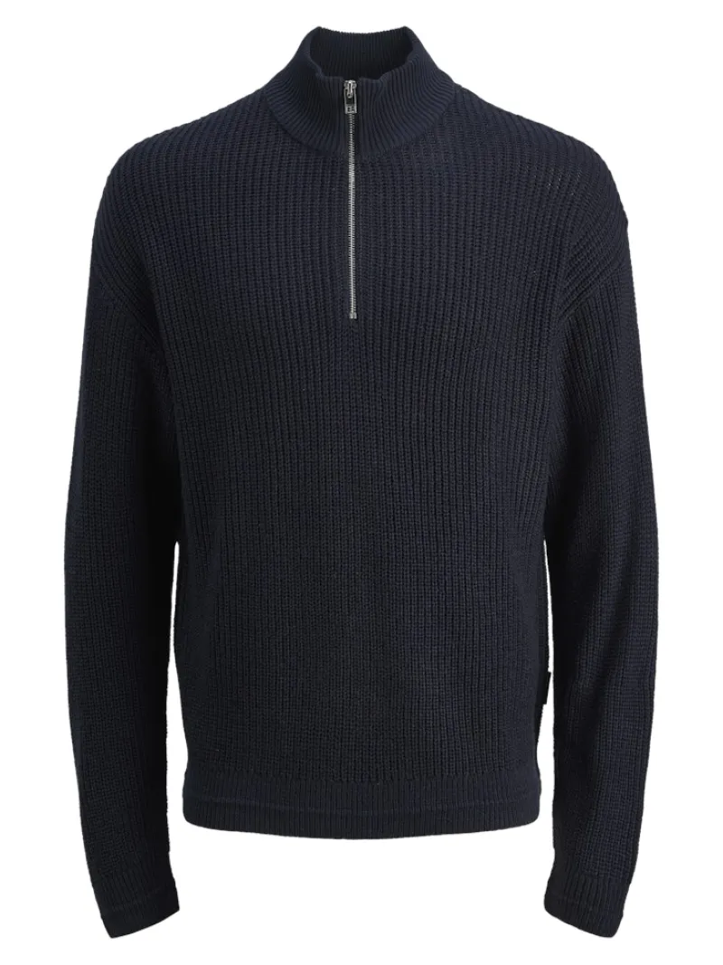 Jack & Jones Pullover & Sweatshirts*JJKAITO KNIT HALF ZIP BF Sky Captain