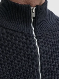 Jack & Jones Pullover & Sweatshirts*JJKAITO KNIT HALF ZIP BF Sky Captain