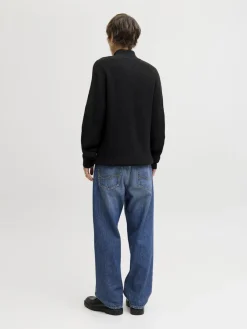 Jack & Jones Pullover & Sweatshirts*JJKAITO KNIT HALF ZIP BF Black