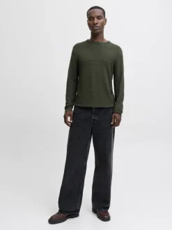 Jack & Jones Pullover & Sweatshirts*JJOTTO KNIT CREW NECK AW25 SN duffel bag