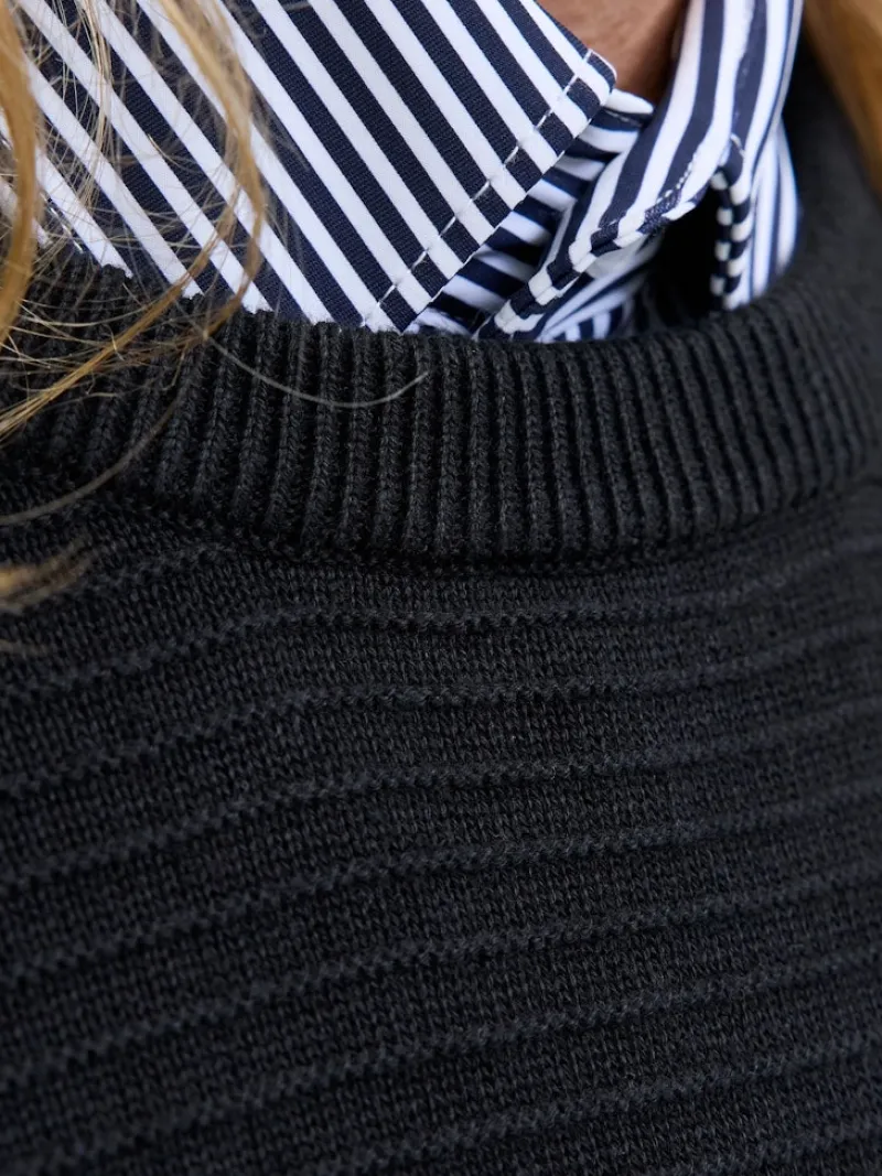 Jack & Jones Pullover & Sweatshirts*JJOTTO KNIT CREW NECK AW25 SN black1