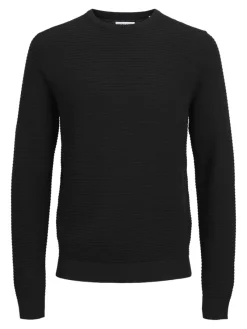 Jack & Jones Pullover & Sweatshirts*JJOTTO KNIT CREW NECK LN Black