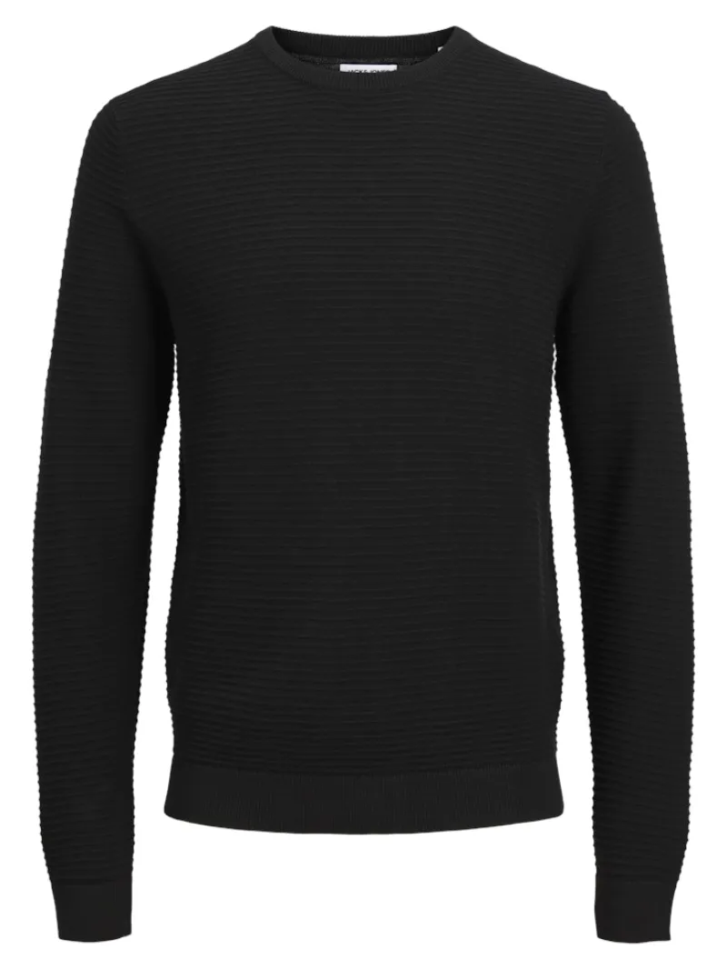 Jack & Jones Pullover & Sweatshirts*JJOTTO KNIT CREW NECK LN Black