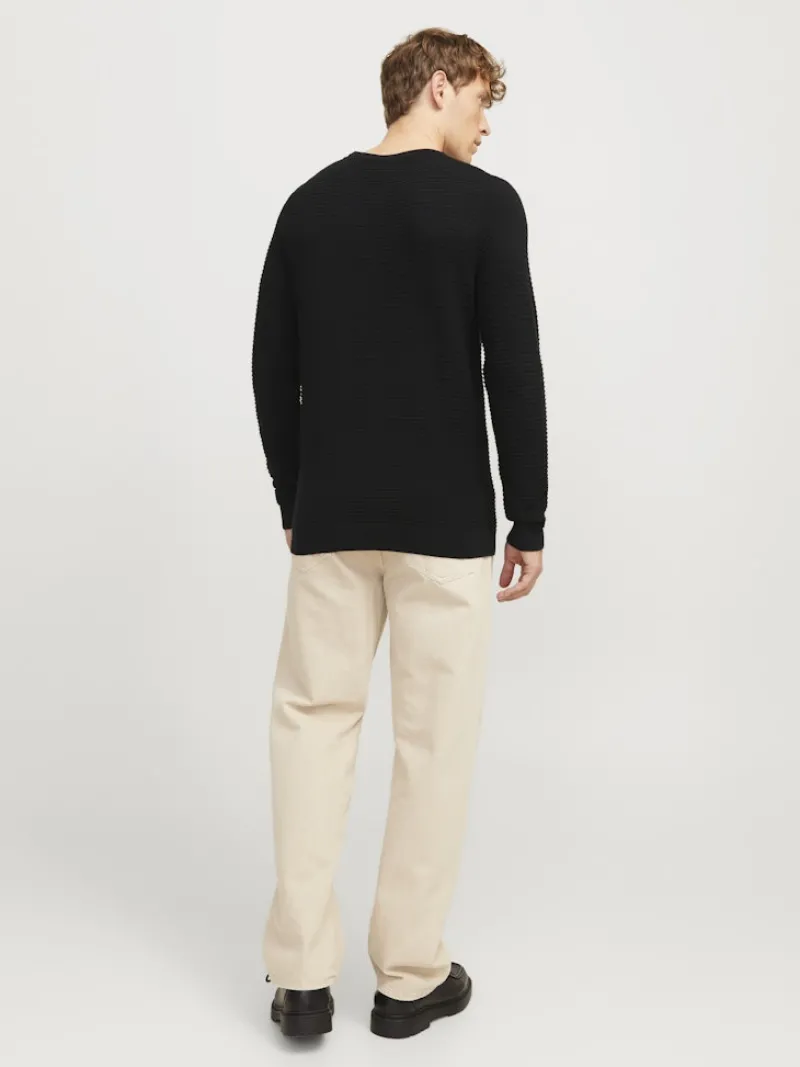 Jack & Jones Pullover & Sweatshirts*JJOTTO KNIT CREW NECK LN Black