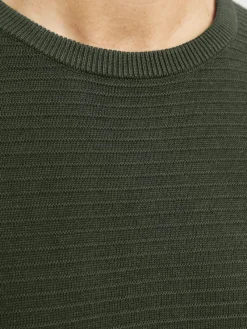 Jack & Jones Pullover & Sweatshirts*JJOTTO KNIT CREW NECK LN kombu green
