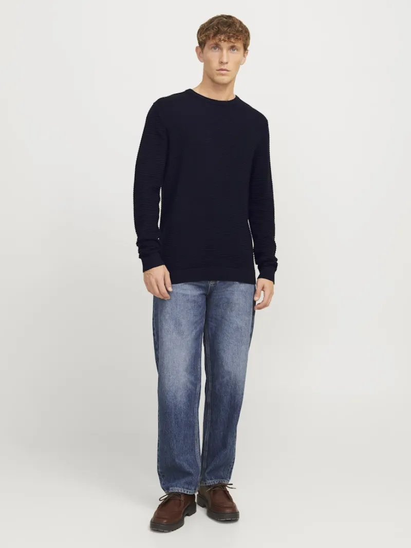 Jack & Jones Pullover & Sweatshirts*JJOTTO KNIT CREW NECK LN Sky Captain