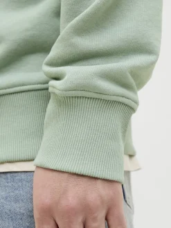 Jack & Jones Pullover & Sweatshirts*JJPALM SWEAT HOOD iceberg green