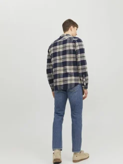 Jack & Jones Hemden*JJPLAIN FALL CHECK SHIRT LS Navy Blazer