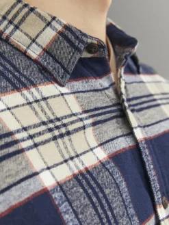 Jack & Jones Hemden*JJPLAIN FALL CHECK SHIRT LS Navy Blazer